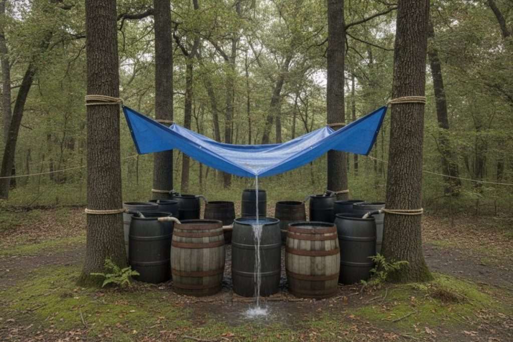 Récupérer l’eau de pluie sans toit : solutions alternatives