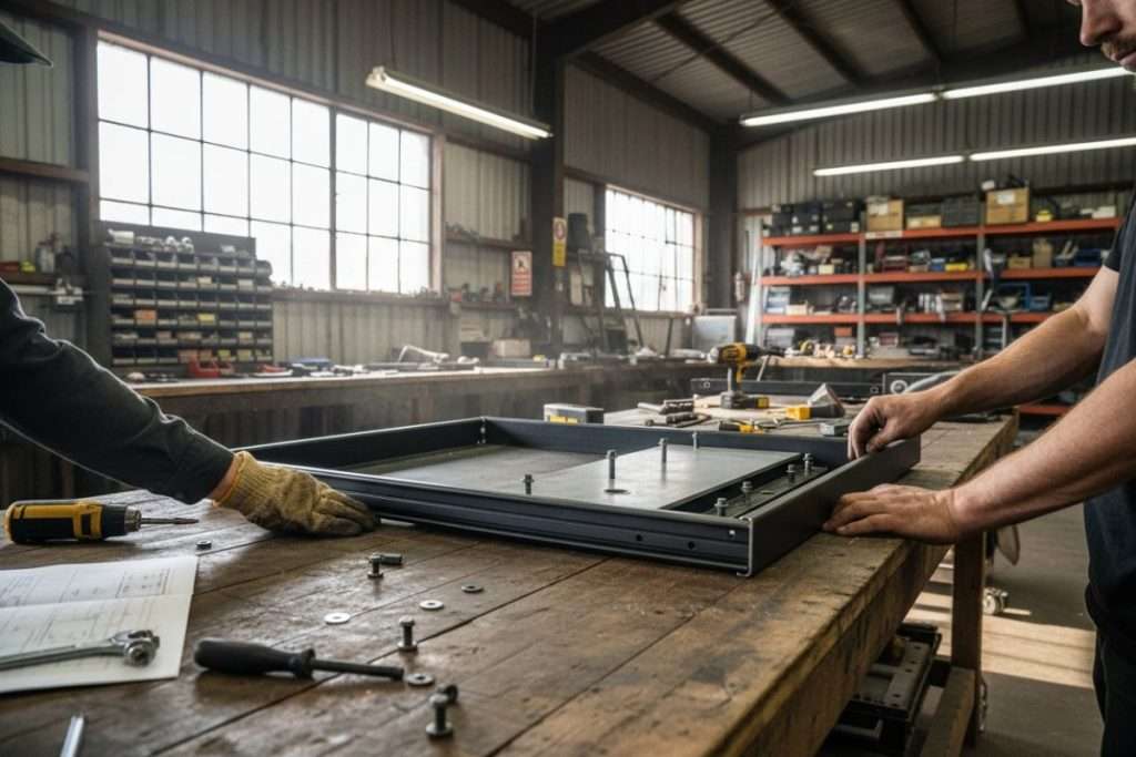 Fabriquer un plateau coulissant pour charge lourde